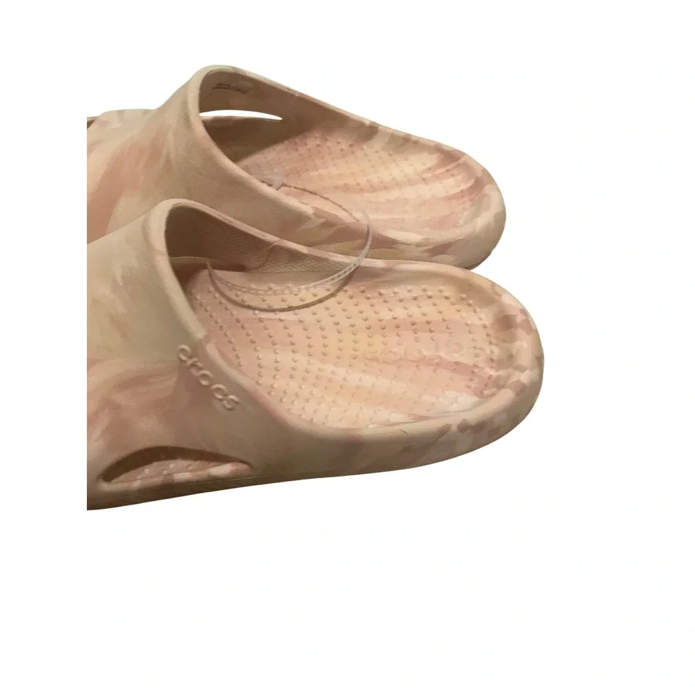 Crocs Mellow Recovery Marbled Slide Unisex M9/W11 Pink Marbled New Marbled Foam